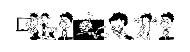 CharactersA  Free Fonts Download