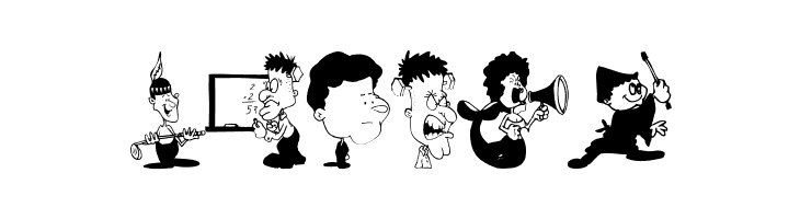 CharactersA  Free Fonts Download