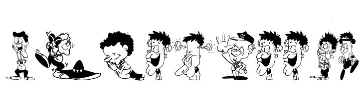 CharactersA  Free Fonts Download