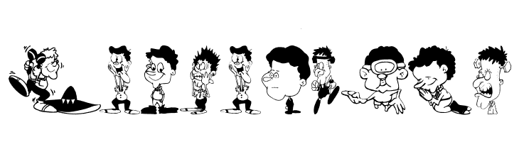 CharactersA  Free Fonts Download