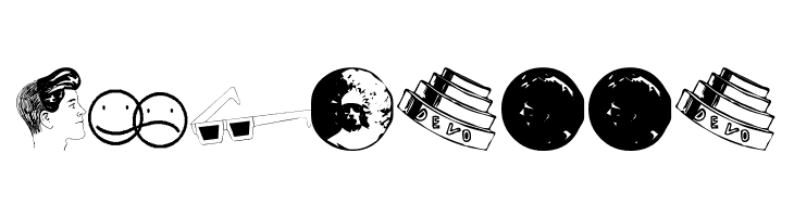 DEVO Dingbats 10  Free Fonts Download