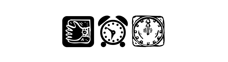 AroundTheClock  Free Fonts Download