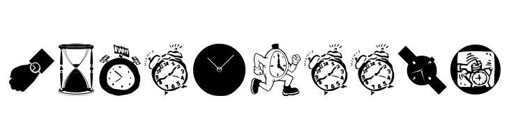 AroundTheClock  Free Fonts Download