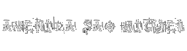 Armaggedon Industrial Hollow  Free Fonts Download