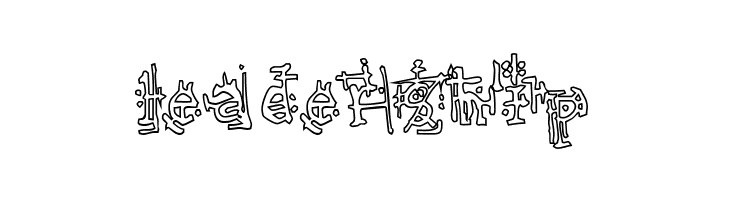 Armaggedon Industrial Hollow  Free Fonts Download