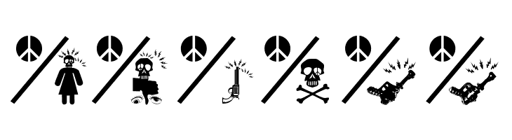 PeaceThruGuns  Free Fonts Download