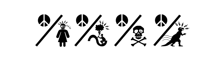 PeaceThruGuns  Free Fonts Download