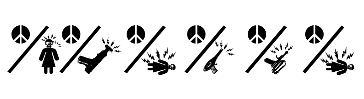 PeaceThruGuns  Free Fonts Download