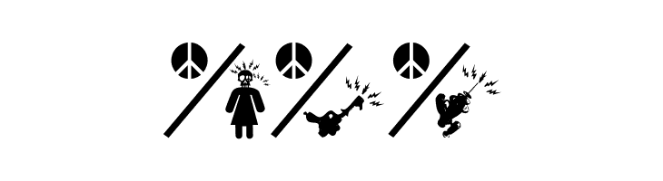PeaceThruGuns  Free Fonts Download