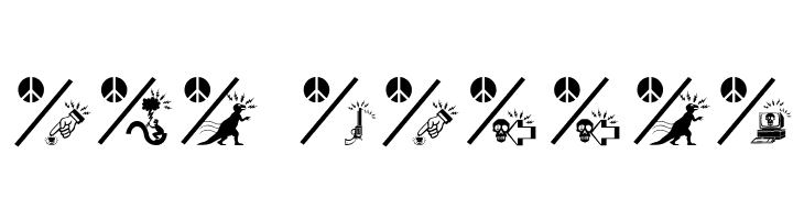 PeaceThruGuns  Free Fonts Download