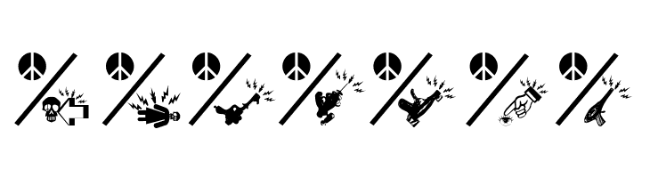 PeaceThruGuns  Free Fonts Download