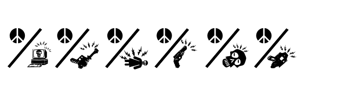 PeaceThruGuns  Free Fonts Download