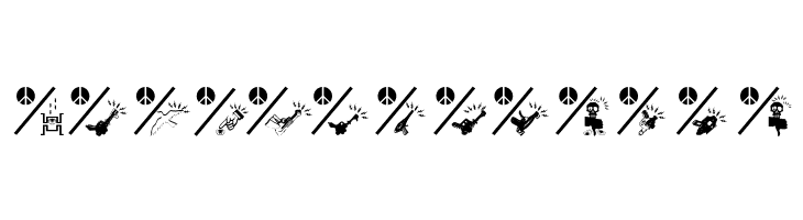 PeaceThruGuns  Free Fonts Download