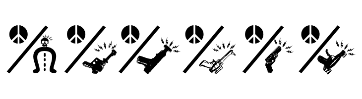 PeaceThruGuns  Free Fonts Download