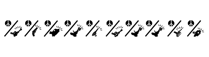 PeaceThruGuns  Free Fonts Download