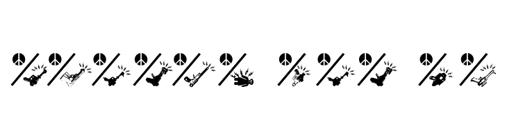 PeaceThruGuns  Free Fonts Download