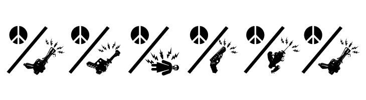 PeaceThruGuns  Free Fonts Download
