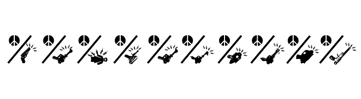 PeaceThruGuns  Free Fonts Download