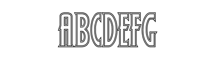 Wolf's Bane Outline  Free Fonts Download