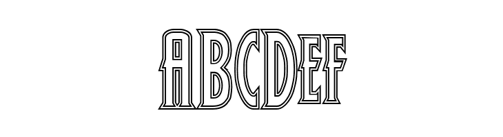 Wolf's Bane Outline  Free Fonts Download