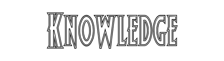 Wolf's Bane Outline  Free Fonts Download