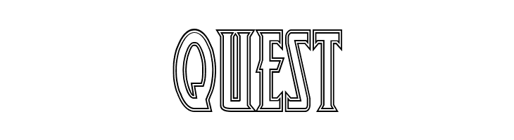 Wolf's Bane Outline  Free Fonts Download