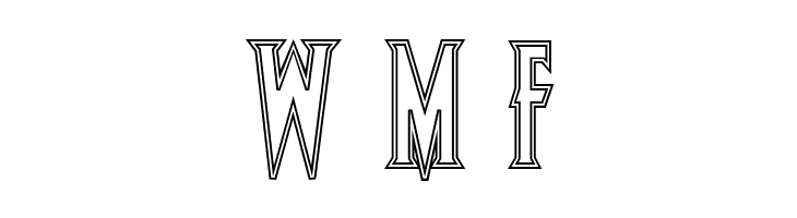 Wolf's Bane Outline  Free Fonts Download