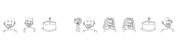 HappyBirthday  Free Fonts Download