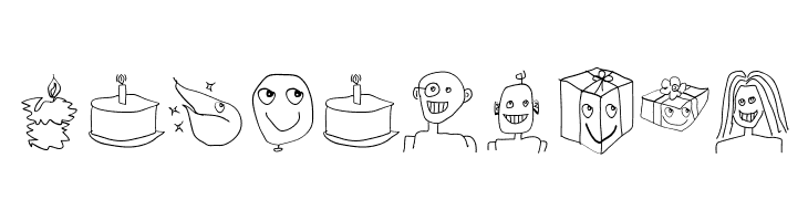 HappyBirthday  Free Fonts Download