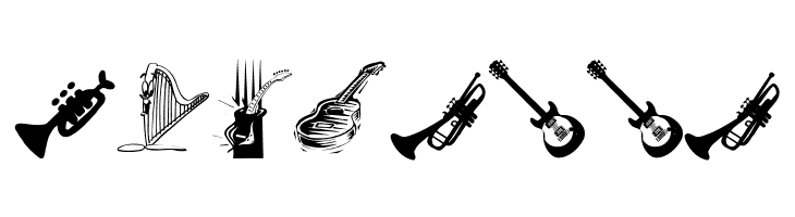 MusicInstruments  Free Fonts Download