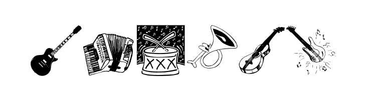 MusicInstruments  Free Fonts Download