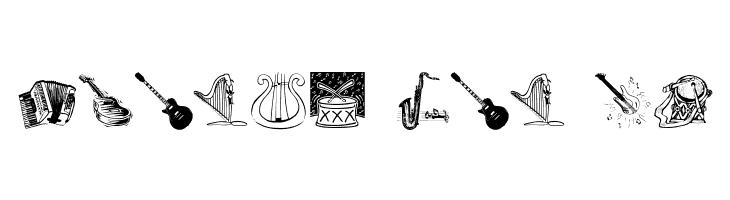 MusicInstruments  Free Fonts Download