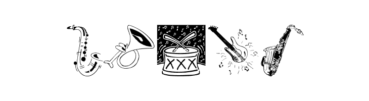 MusicInstruments  Free Fonts Download