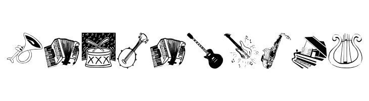 MusicInstruments  Free Fonts Download