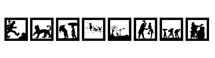 MoreSilhousFrame  Free Fonts Download