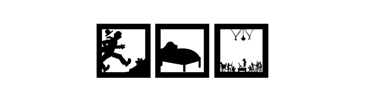 MoreSilhousFrame  Free Fonts Download