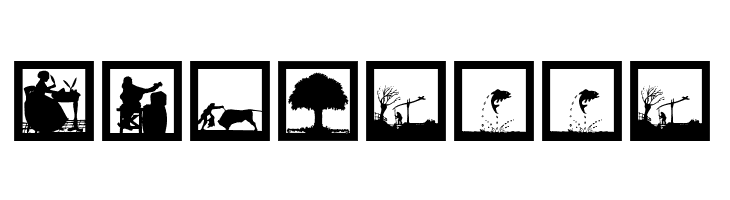 MoreSilhousFrame  Free Fonts Download