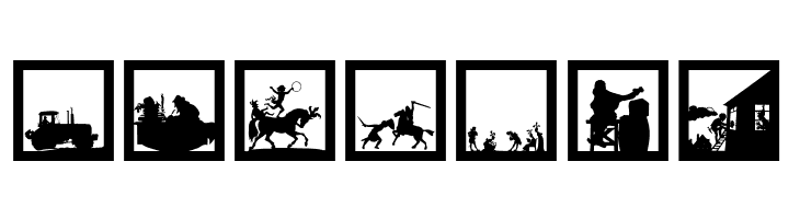 MoreSilhousFrame  Free Fonts Download