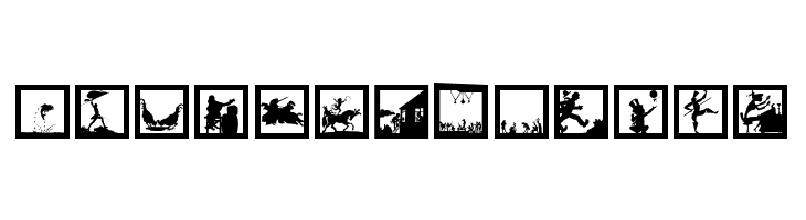 MoreSilhousFrame  Free Fonts Download