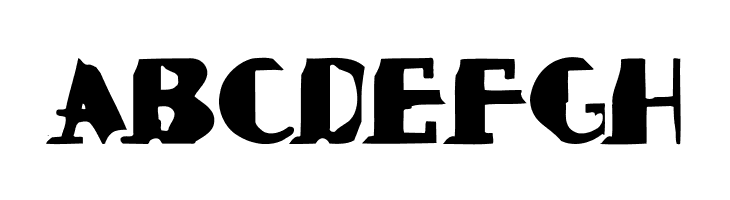 ABCDEFGH ROUGHAGE Font