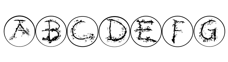 InkAlphabetRRings  Free Fonts Download
