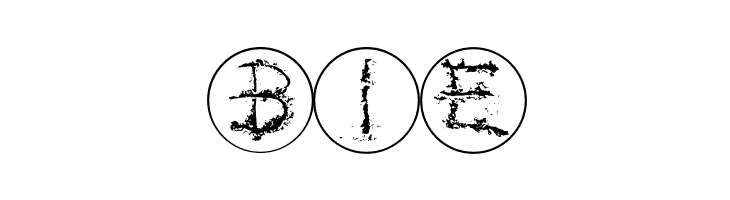 InkAlphabetRRings  Free Fonts Download