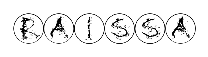 InkAlphabetRRings  Free Fonts Download