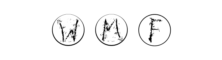 InkAlphabetRRings  Free Fonts Download