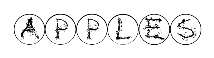 InkAlphabetRRings  Free Fonts Download