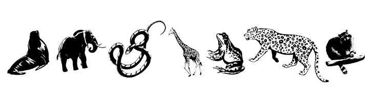 SilhouettesAnimalish  Free Fonts Download