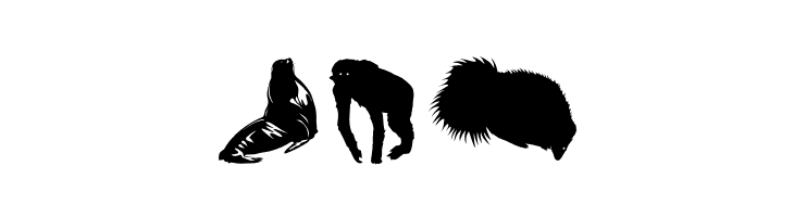 SilhouettesAnimalish  Free Fonts Download