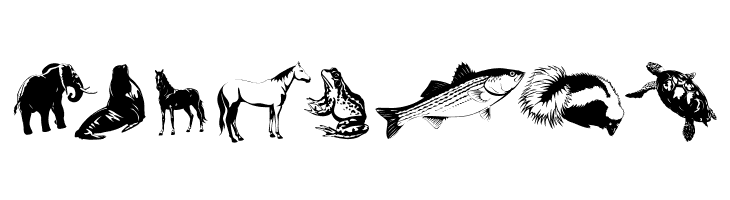 SilhouettesAnimalish  Free Fonts Download