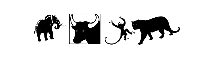 SilhouettesAnimalish  Free Fonts Download