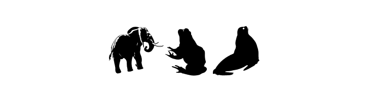 SilhouettesAnimalish  Free Fonts Download